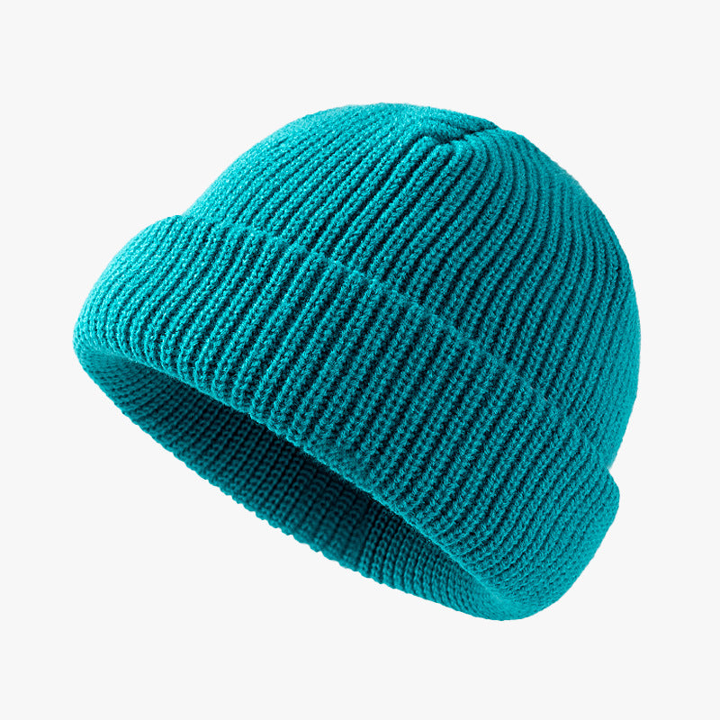 Wholesale Autumn and Winter Knitted Hats Woolen Hats Warm and Brimless Cold Hats